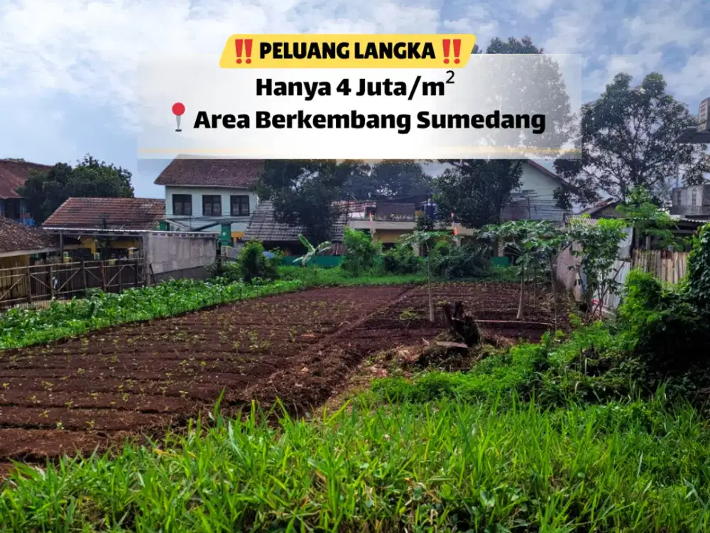 Tanah 700 m² Akses Nyaman di Zona Pertumbuhan Jatinangor