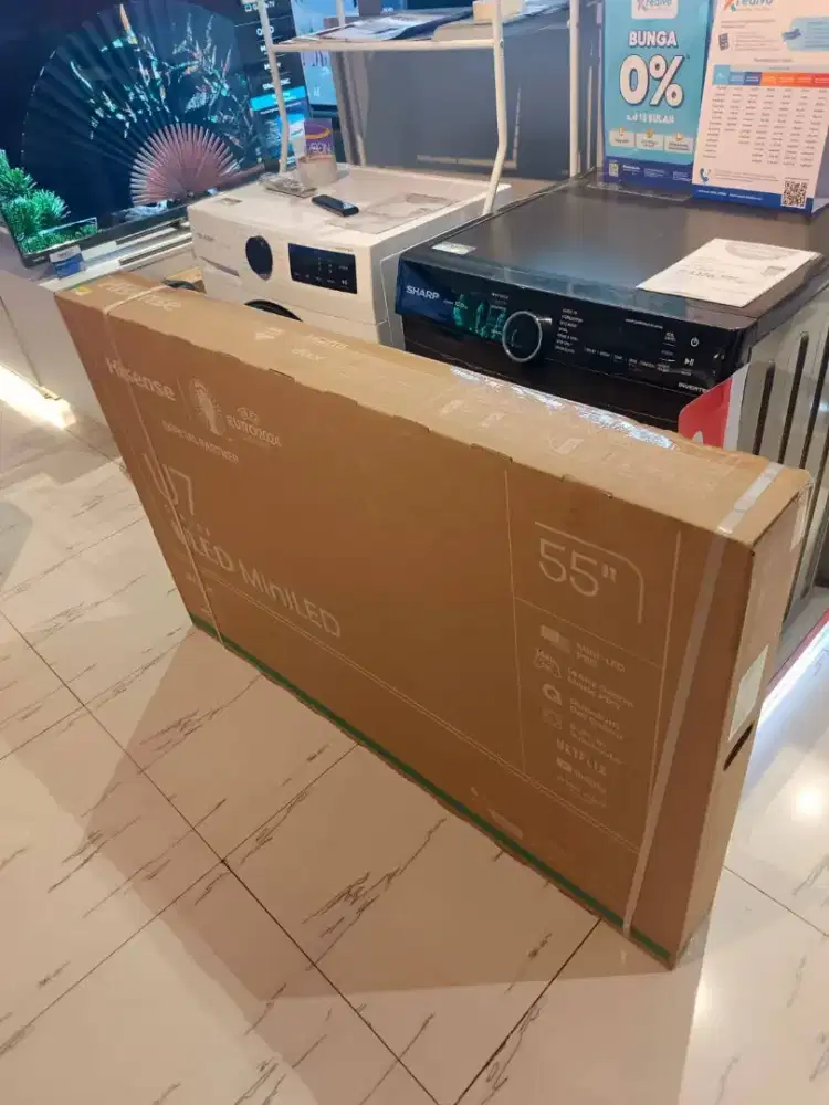 Jual TV Hisense 55 inch U7N bekas garansi panjang