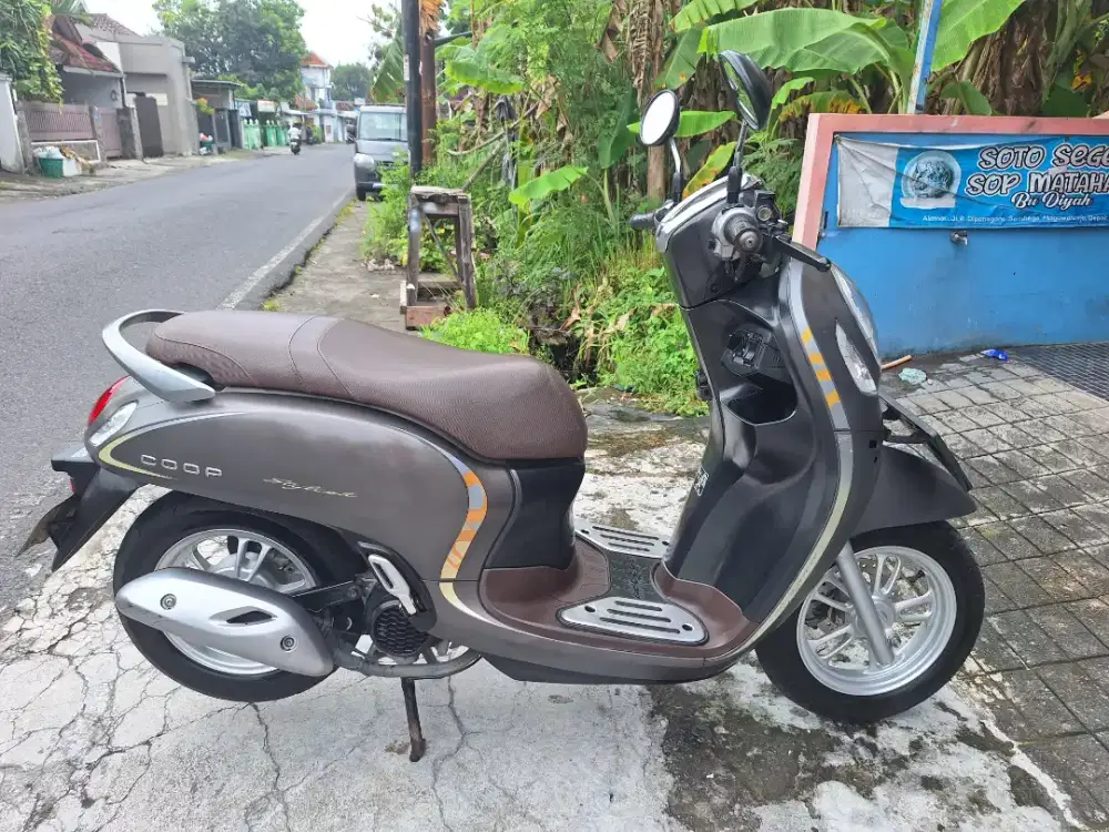 Scoopy 2021 keyless pajak baru bisa cash/kredit syariah TERMURAH