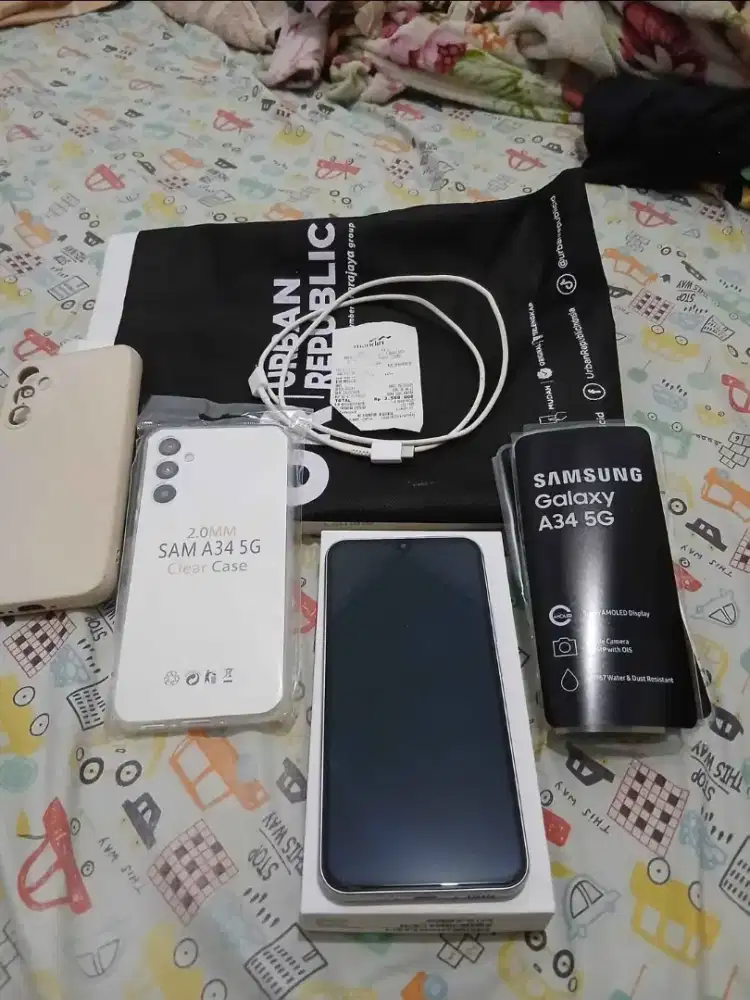 Samsung A34 5G 8/256 NFC Fullset bergaransi aktif anti air dan debu