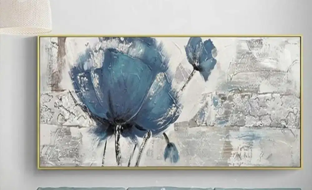 Lukisan Tangan Cat Acrilic 80 x 150cm