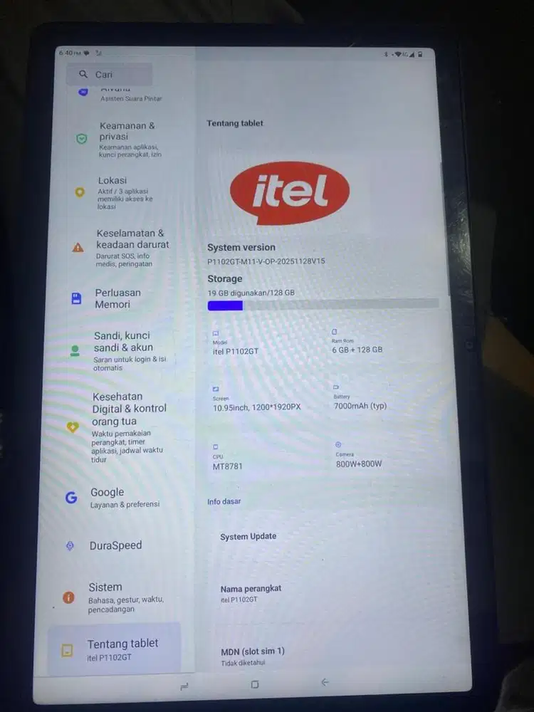 VISTAB 30GT MERK ITEL