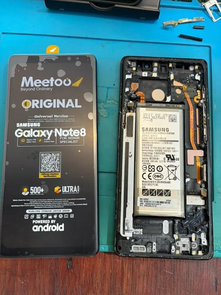 Ganti baterai dan lcd samsung note 8 bergaransi