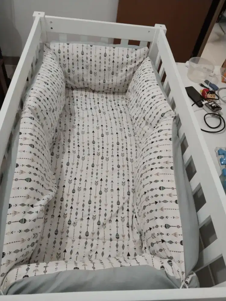 DIJUAL BABY CRIB / RANJANG BAYI MINIMALIS FULLSET – SIAP PAKAI