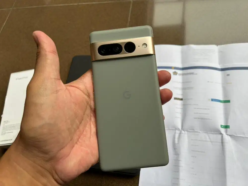 Google Pixel 7 Pro 512 GB Hazelnut Bea Cukai Resmi Fullset Langka