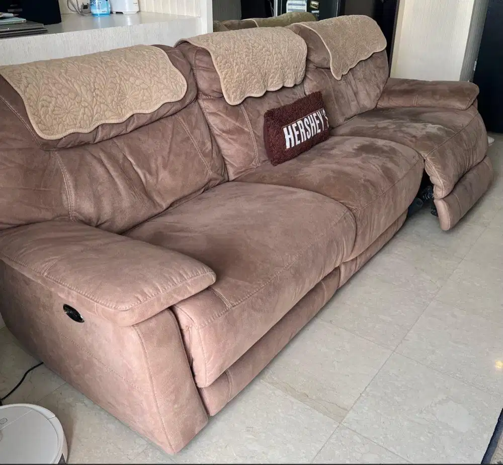 Sofa Recliner Elektrik Ferrara Italy 3 Seater Jumbo