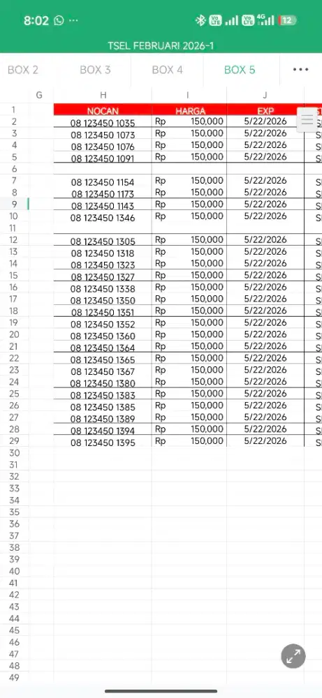 Nomor cantik Telkomsel