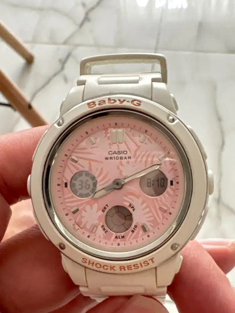 Casio Baby Original Cewek White Pink