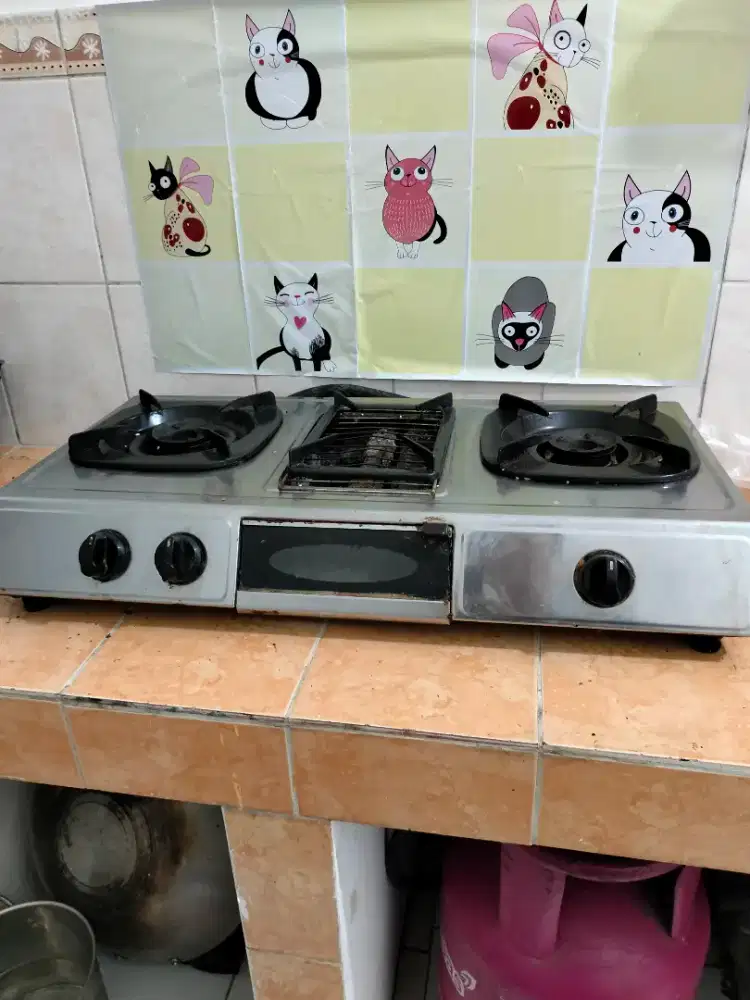 Kompor Rinnai 2 tungku + bakaran