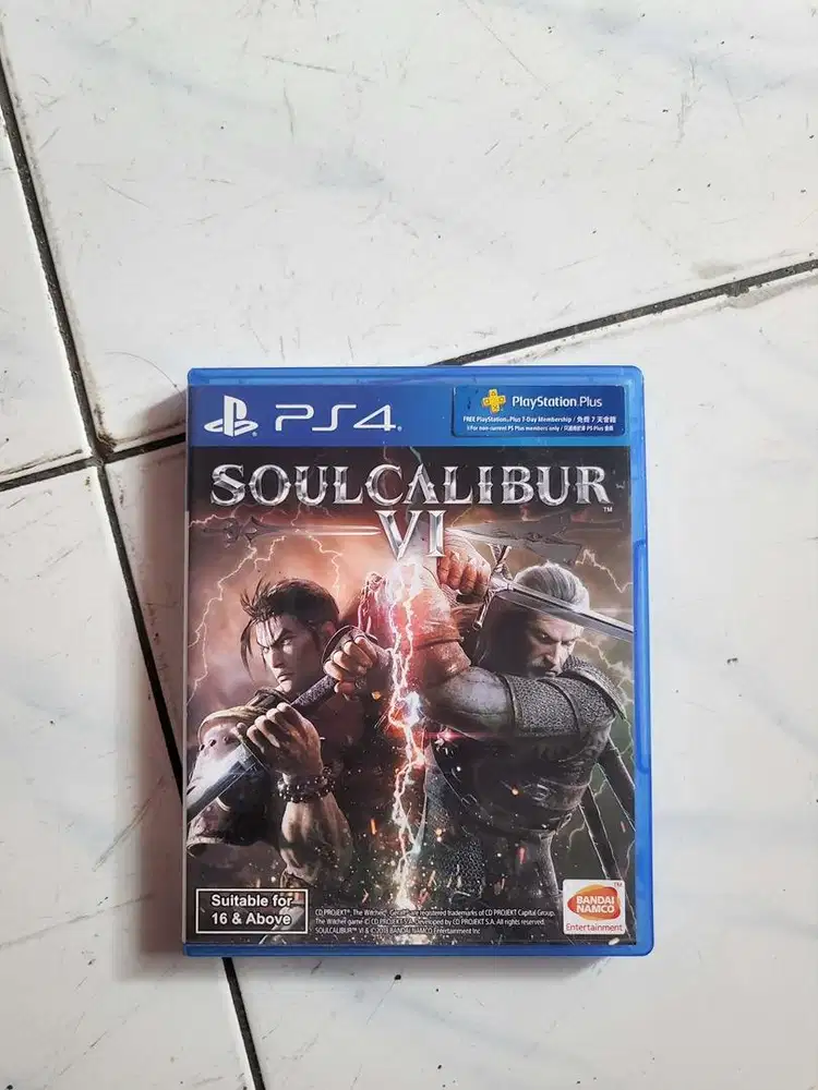 Kaset PS 4 soul calibur VI normal tinggal pakai main aja