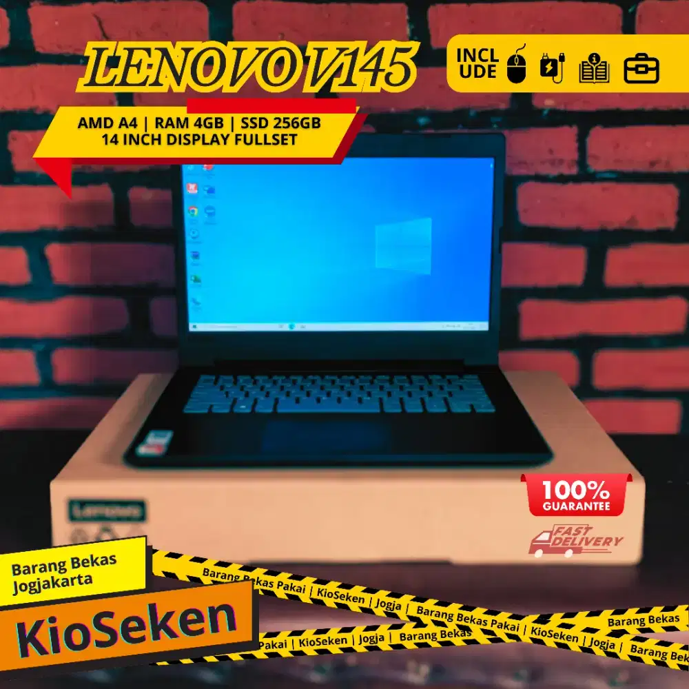 Lenovo V145 AMD A4 | RAM 4GB SSD 256GB