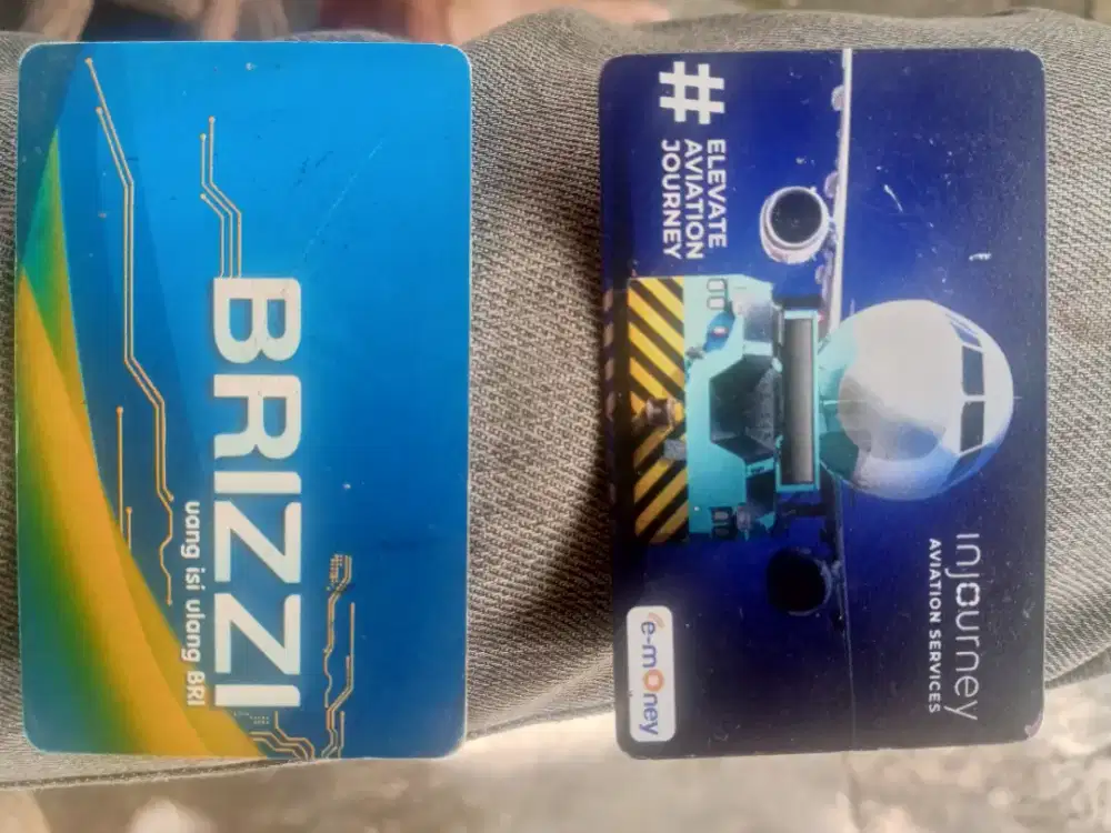 kartu Brizzi+e-money bekas