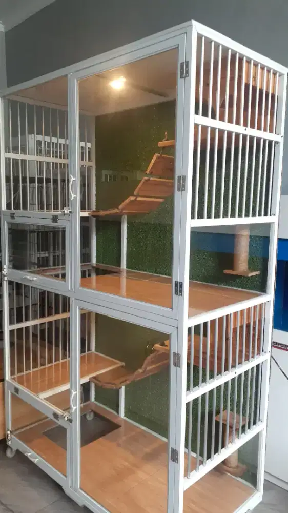 Kandang kucing 2 pintu besar