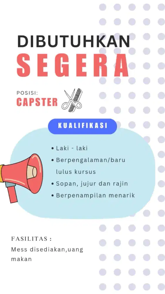 Lowongan capster