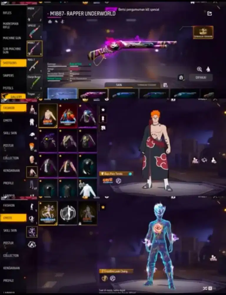 READY STOCK JB GAME AKUN FREE FIRE TERJAMIN TERPERCAYA DAN AMANAH