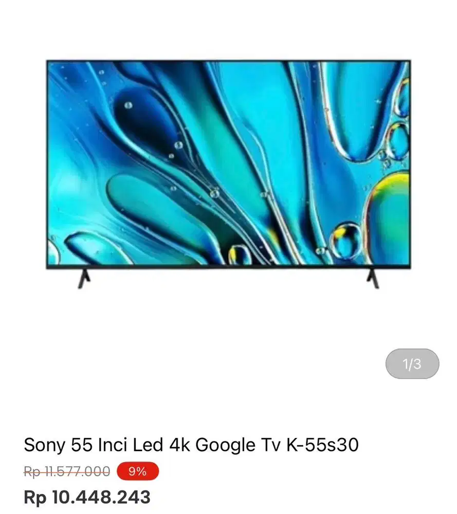 SONY GOOGLE TV 4k 55 inci