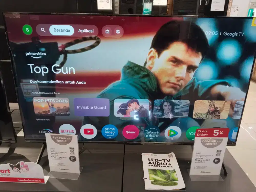 SHARP QLED GOOGLE TV 4K 50