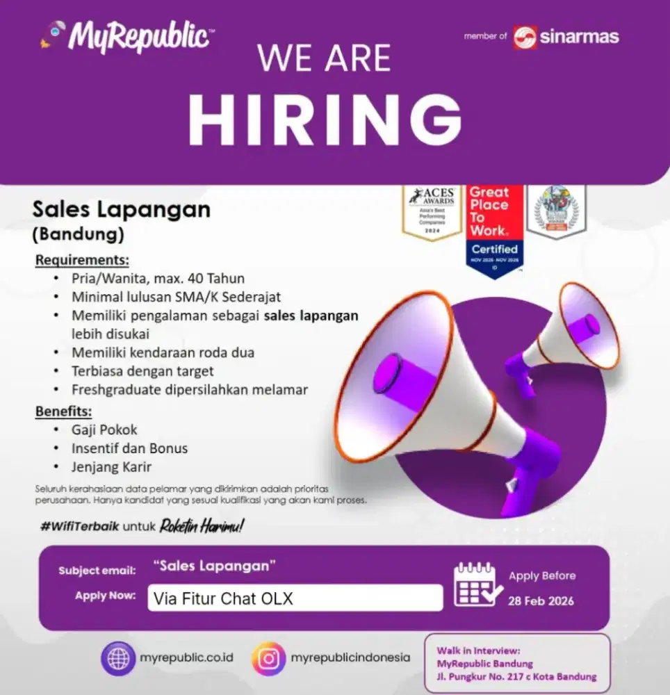 Account Executive Sales Lapangan