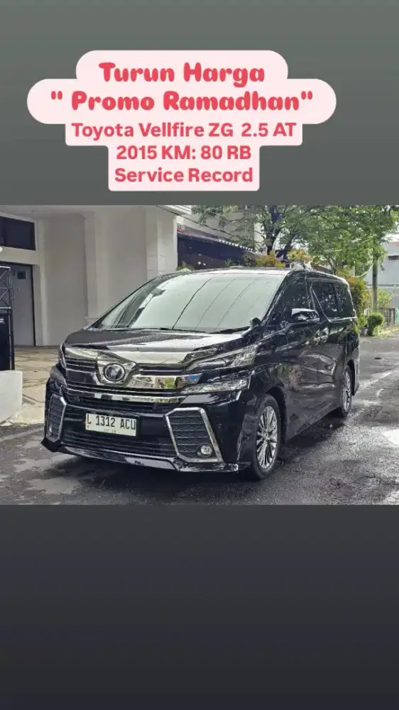 Toyota Vellfire ZG Audioles AT 2015