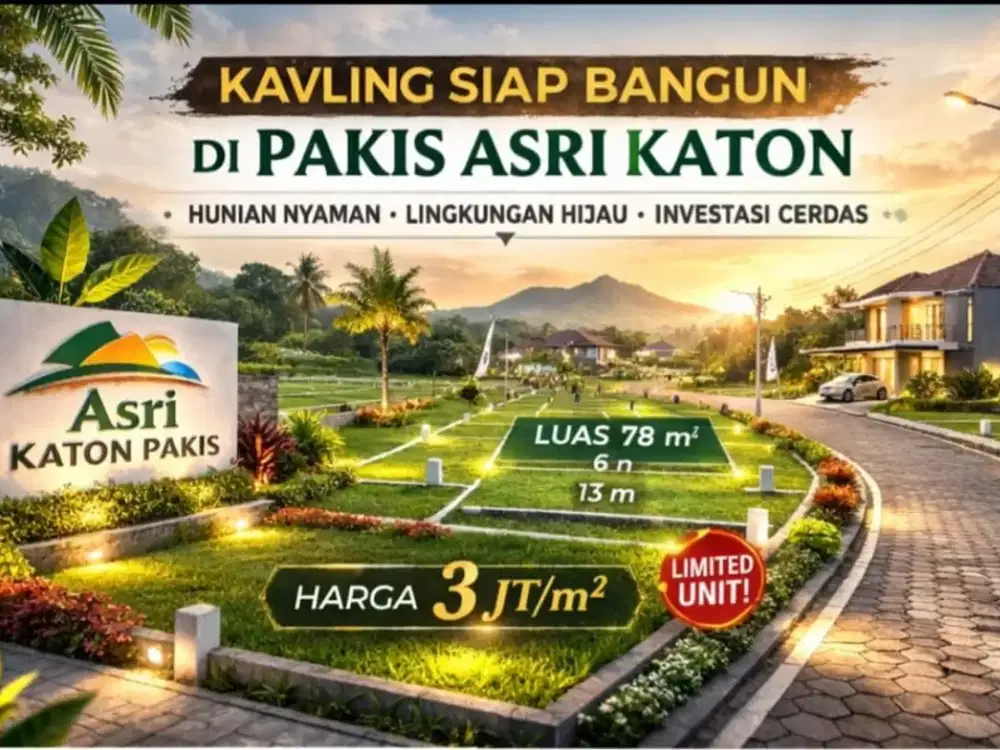 Tanah Kapling Murah Siap AJB