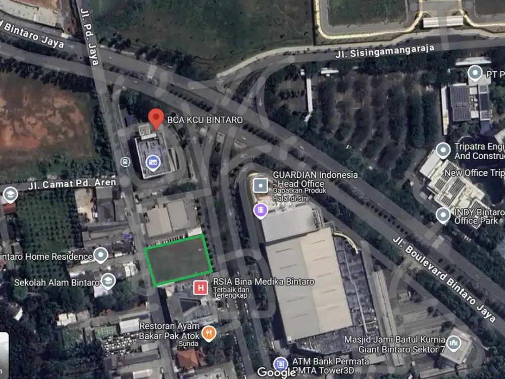 Turun harga Kavling komersial termurah near boulevard bintaro