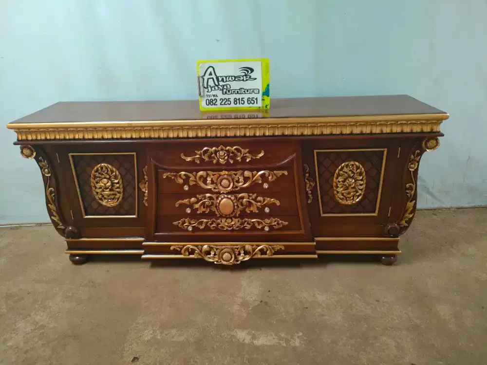 Bufet ukir new full kayu jati