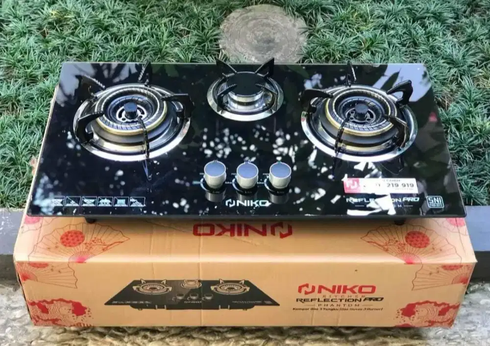 Kompor Gas Tanam Kaca Niko