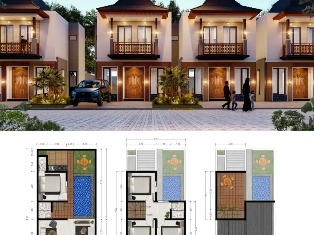 villa kota batu yang kasih double keuntungan