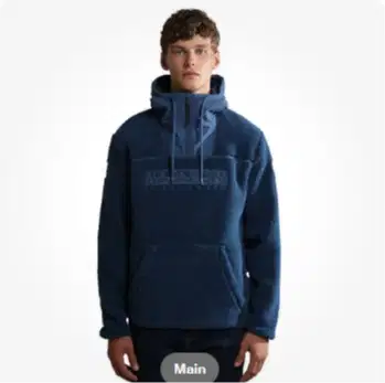 Napapijri Teide 5 Hooded Sweatshirt Half Zip Hoodie Musim Dingin
