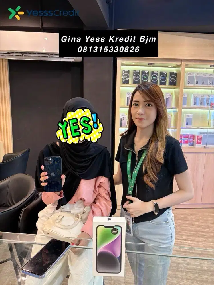Kredit hp iphone 14 bunga 0% yess kredit
