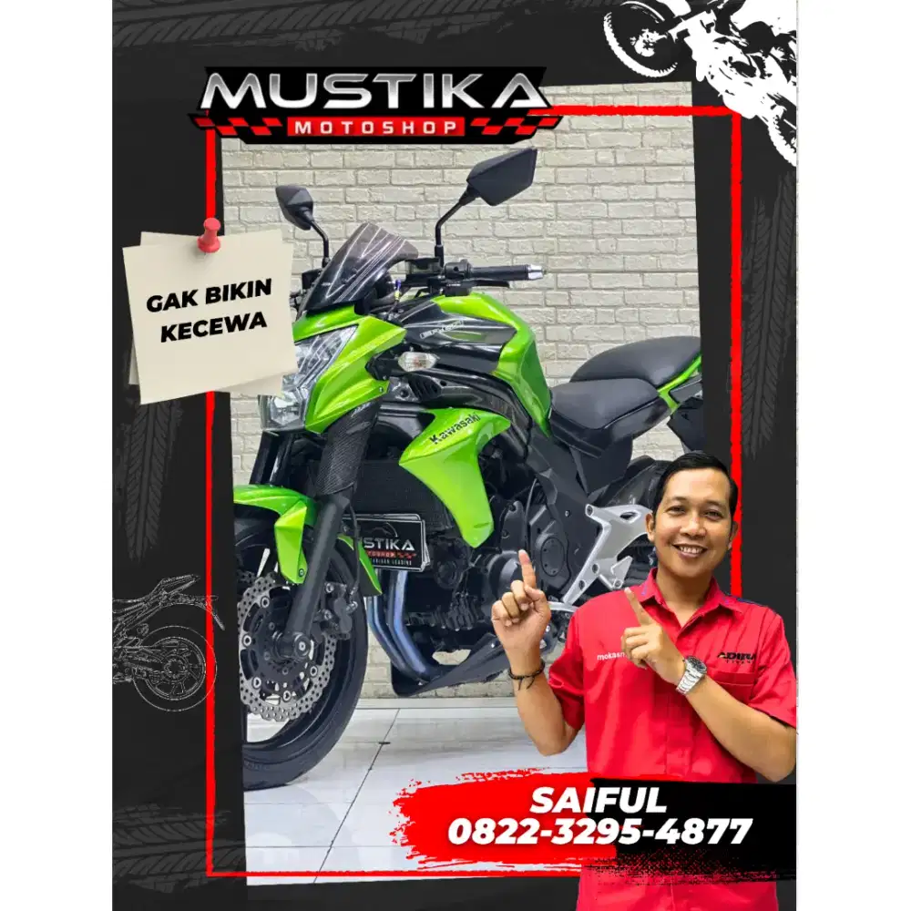 Perfect Condition!!Kawasaki ER6N 2012 Green Plat Jatim Mulus-Mustika