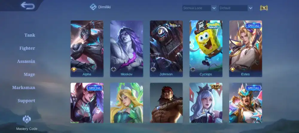 Akun Game mobile legend