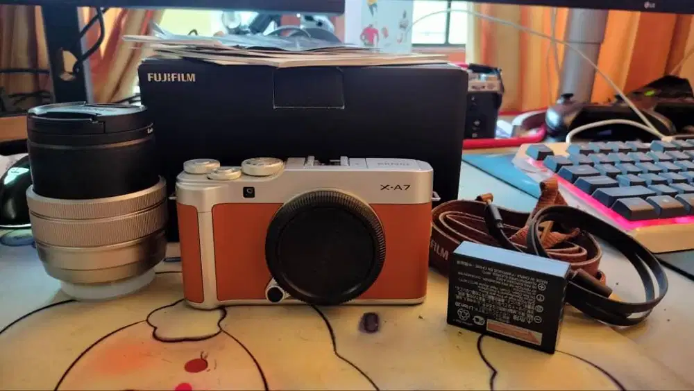 Fujifilm X-A7 + lensa15-45mm (lengkap dan mulus) rekomen untuk ngonten