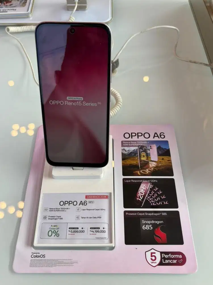Kredit hp oppo A6 pro bunga 0% yess kredit