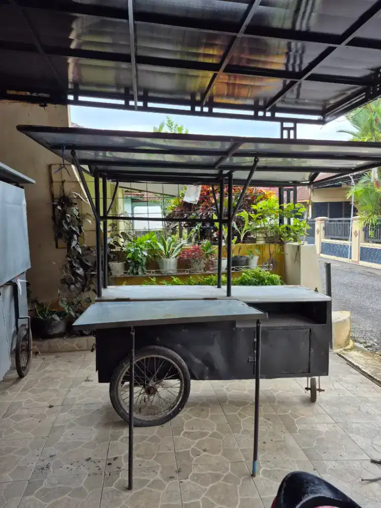 DIJUAL GEROBAK RANGKA BESI