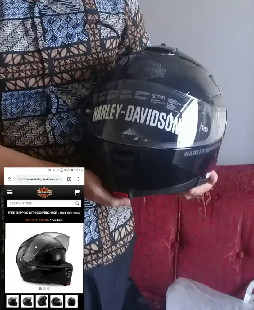 Helm dan part moge ori impor