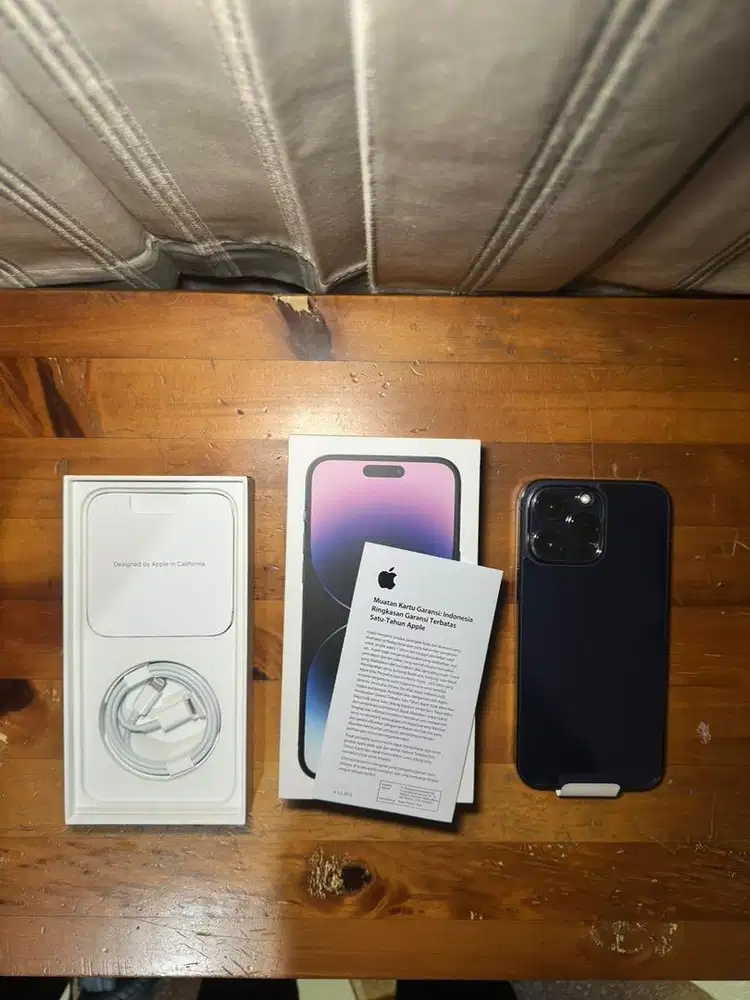 iPhone 14 Pro Max 256Gb Deep Purple Second 2nd Ex Garansi Resmi Blibli