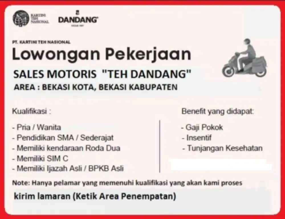 Lowongan kerja sales