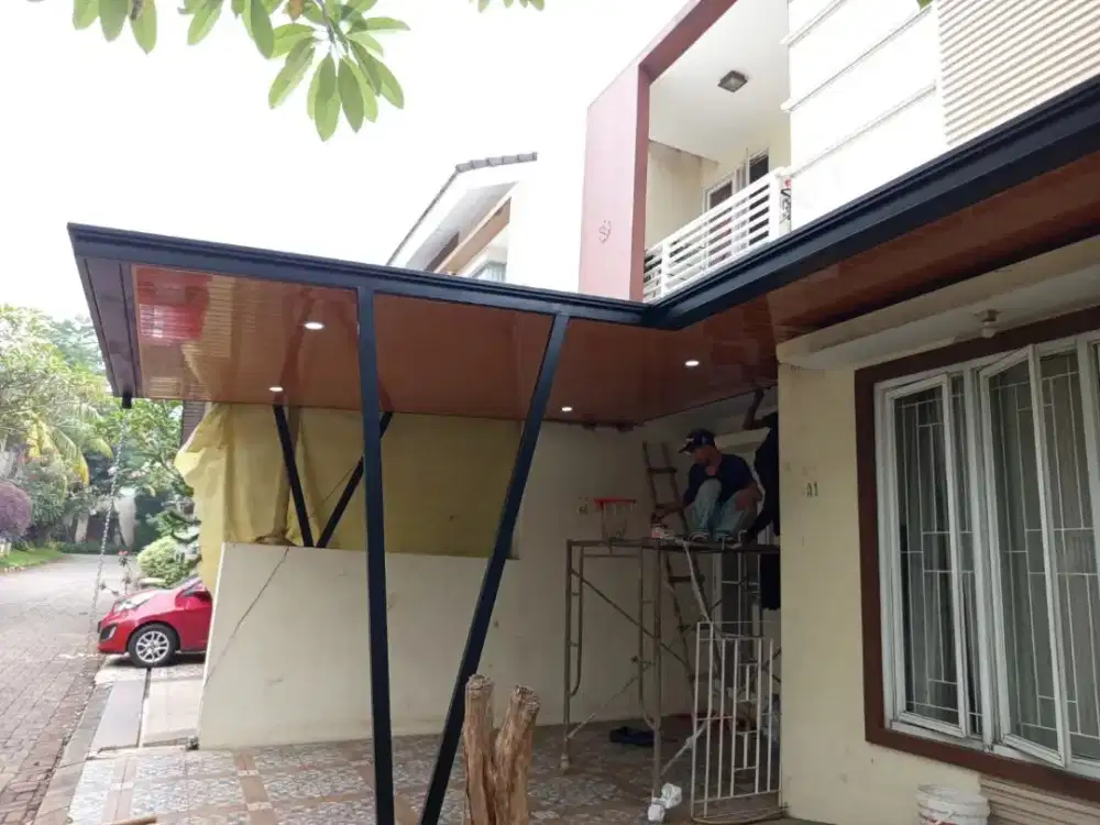 Kanopi alderon garasi model kordoba list profil