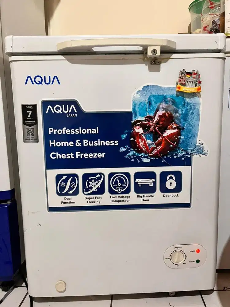 Freezer merk aqua 100L