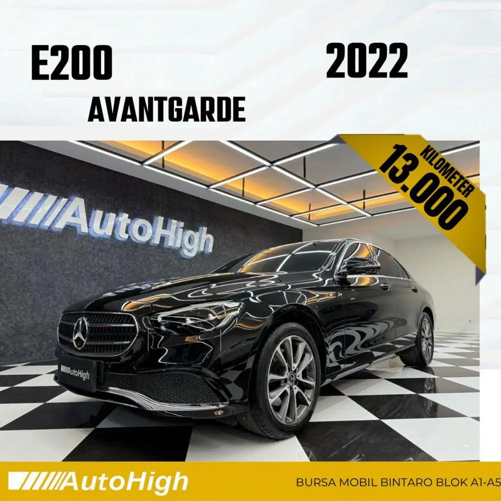 DP10% [Km13.000] E200 Avantgarde 2022 Black Reg 2021 #AUTOHIGH