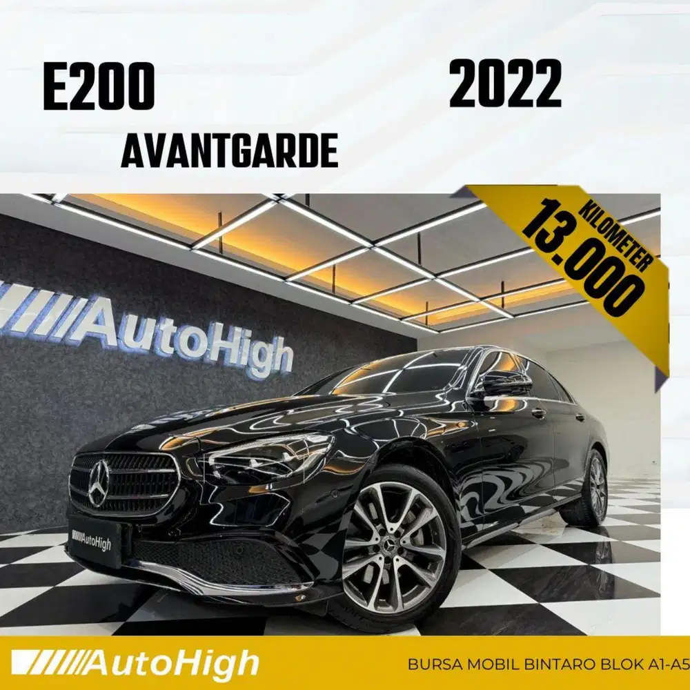 DP10% [Km13.000] E200 Avantgarde 2022 Black Reg 2021 #AUTOHIGH