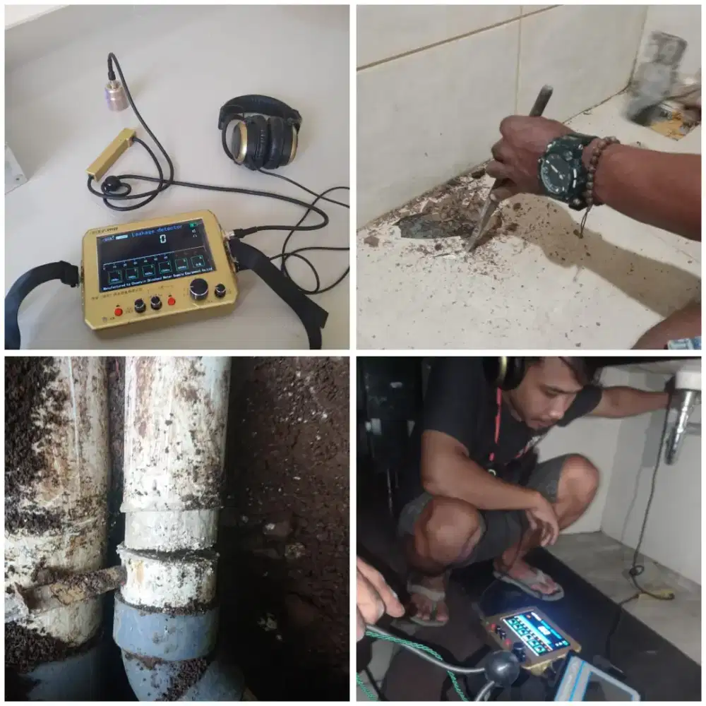 Jasa deteksi pipa bocor dalam bangunan dalan tanah amanah dan akurat