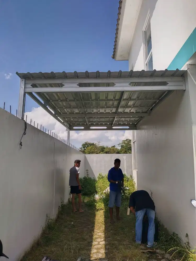 BIMA TRUSS Spesialis Kanopi Baja Ringan MURAH dan CEPAT Sehari Jadi