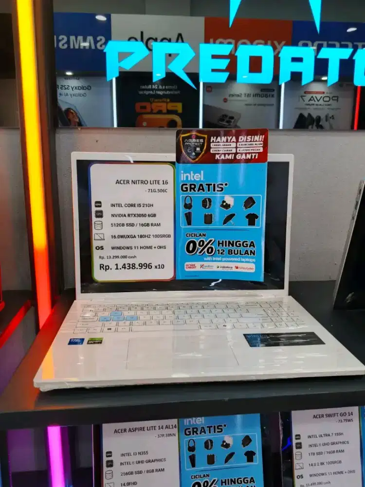 Leptop Acer nitro lite 16