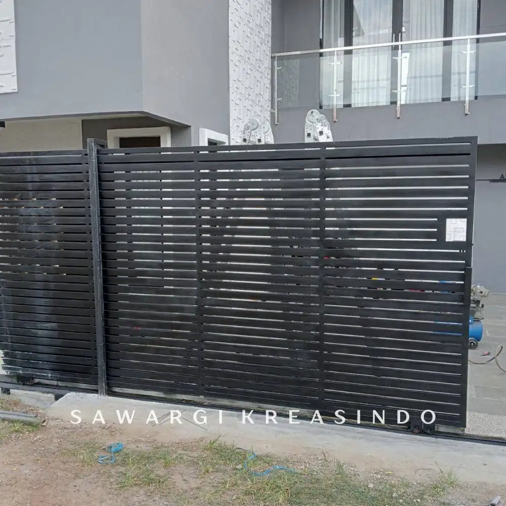 Menerima Pasang Pagar Rumah, Pagar Garasi Model Minimalis