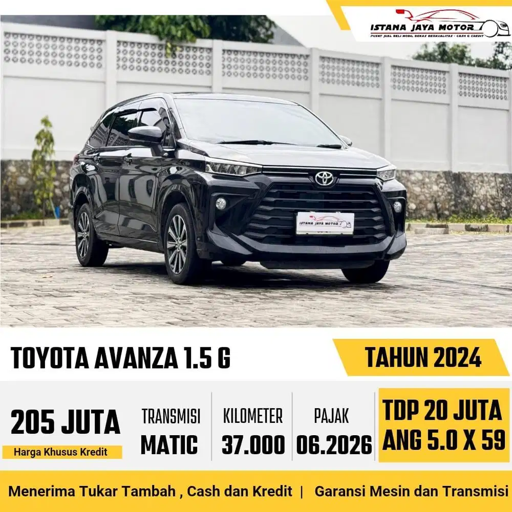 FACELIFT MODEL Toyota Avanza 1.5 G 2024 Hitam