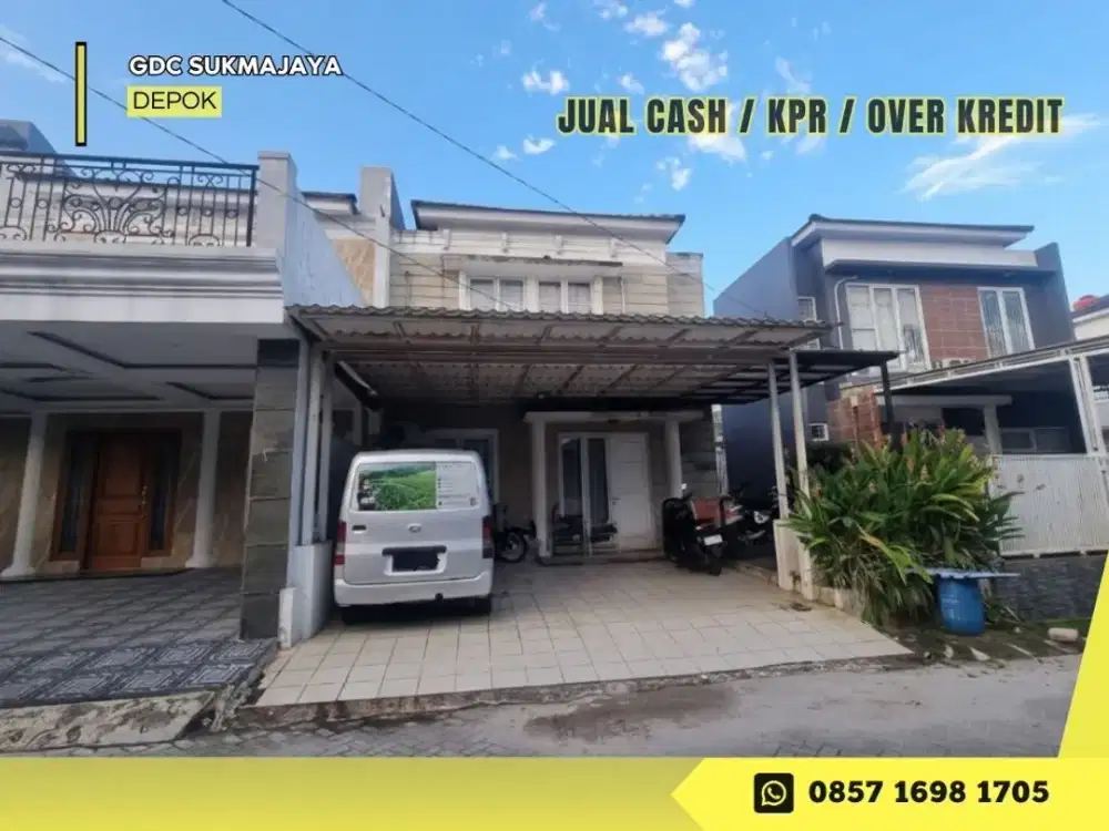 Jual Rumah 2LT Cash / KPR bs Over Kredit di Cluster New Anggrek GDC Depok