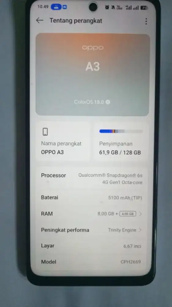 Hp Oppo A3 Bekas
Murah tapi ga Murahan