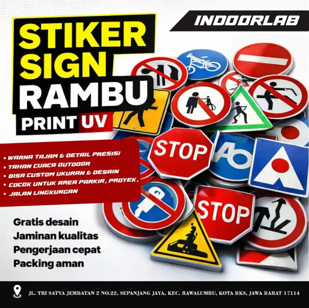 STIKER SIGN RAMBU
